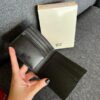 經典滑面牛皮8卡短夾 黑：圖片 2