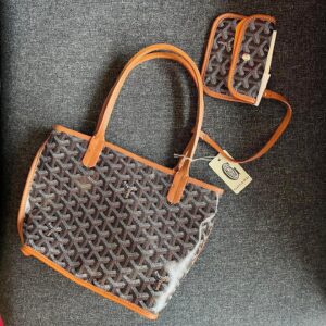 ANJOU MINI TOTE 雙面mini托特包 黑焦糖