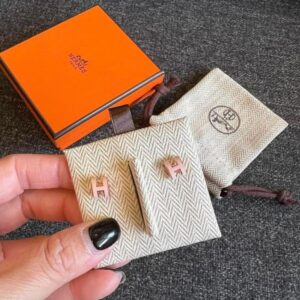 經典mini POP H耳環 粉玫瑰金