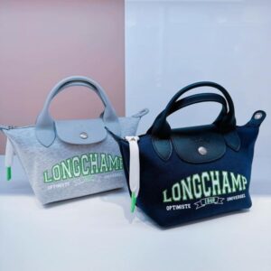 LE PLIAGE 系列 大LOGO迷你手提包 XS 深藍