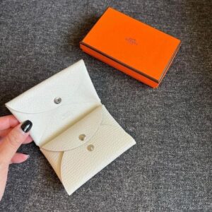 CALVI DUO卡片零錢夾 蘑菇白
