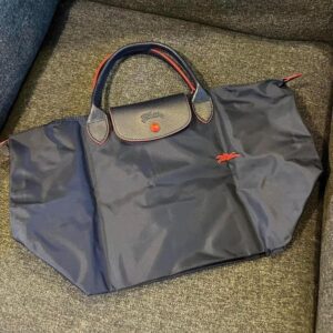 LE PLIAGE CLUB 系列 刺繡LOGO尼龍 短 M 海軍藍