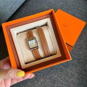 經典CAPE COD雙圈皮革錶 金棕
