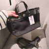 FIBRENO 燙金LOGO長方包 All Black 全黑款：圖片 3