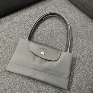 LE PLIAGE GREEN 系列 刺繡LOGO尼龍 長M 石墨灰