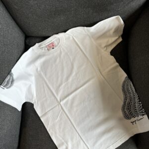 KISSMA YAYOI側腰+袖口點點南瓜短Tee 白 S M L