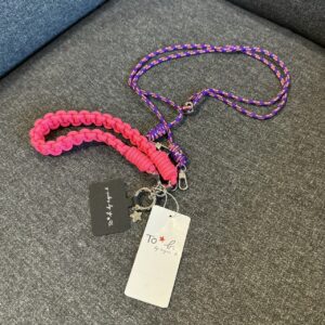 TO B.系列兩用手機掛繩 桃紫
