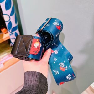 MOOMIN 小不點行李束帶 藍 白
