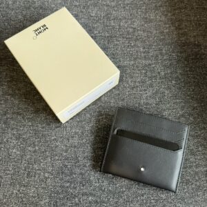 牛皮卡片零錢夾 黑