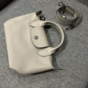 LE PLIAGE XTRA 系列 牛皮迷你手提包 XS 灰
