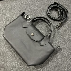 LE PLIAGE XTRA 系列 牛皮迷你手提包 XS 黑