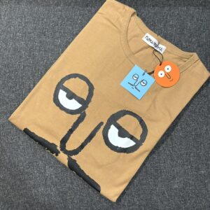 韓國知名設計師NOUNOU 逗趣表情短TEE 男版 棕