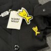 韓國文青品牌 wacky Willy (前what it isNT) 厚軟棉V領開襟外套 黑：圖片 4