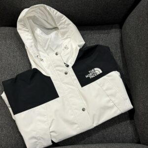 THE NORTH FACE  W'S  MOUNTAIN JACKET登山外套 女版 NJ2HQ80A 白拼黑XL