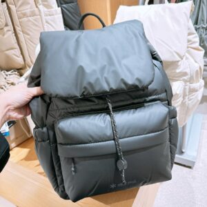 日本知名質感登山品牌 SNOW PEAK 蓬蓬尼龍掀蓋後背包 黑