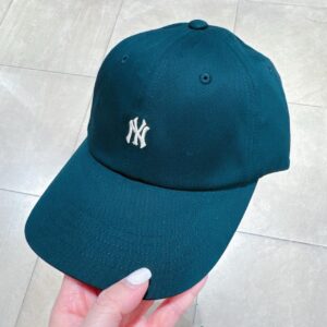 MLB 低調mini LOGO棒球帽 NY 黑