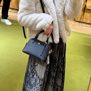 防刮牛皮EMERSON系列 小貝殼包 黑