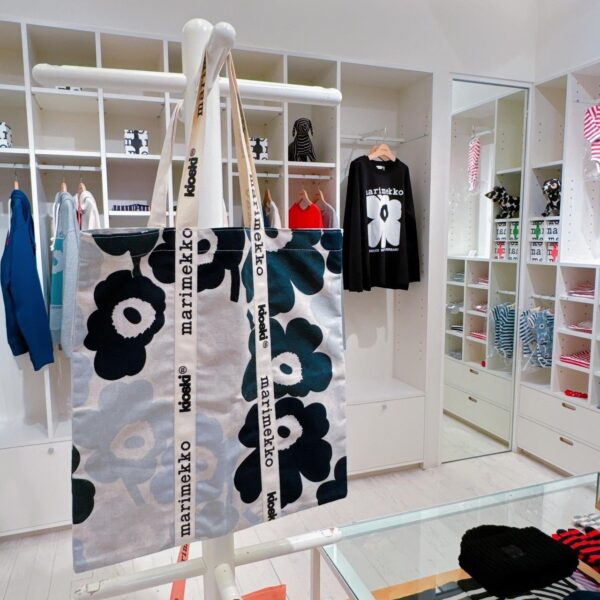 marimekko  日本限定🇯🇵 Unikko花花大托特包 灰藍黑 灰米藍 粉橘：圖片 4