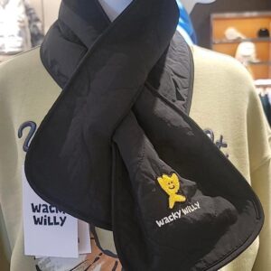 韓國文青品牌 wacky Willy (前what it isNT) 新版微笑小花熊寶寶圍巾