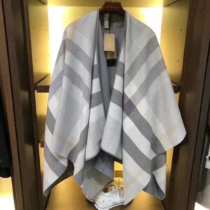 經典雙面披風 灰