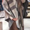 經典雙面披風 灰：圖片 3