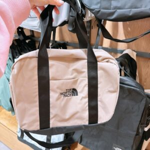 THE NORTH FACE  經典LOGO小旅行袋 NN2PR11 奶茶米 黑