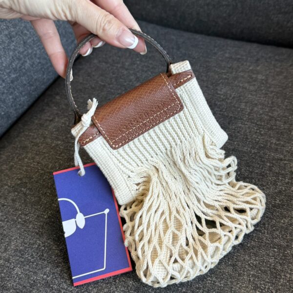 LE PLIAGE FILET系列 漁網包 XS 亞麻白：圖片 3