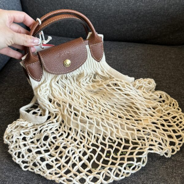 LE PLIAGE FILET系列 漁網包 大 亞麻白：圖片 2