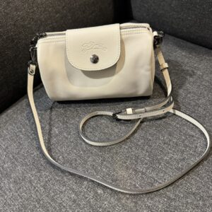 LE PLIAGE XTRA 系列 圓筒包 亞麻白
