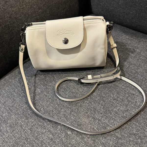LE PLIAGE XTRA 系列 圓筒包 亞麻白
