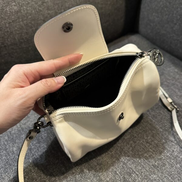 LE PLIAGE XTRA 系列 圓筒包 亞麻白：圖片 4