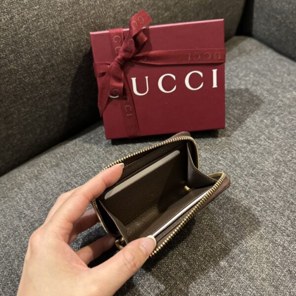 GUCCI 專櫃款 OPHIDIA系列 ㄇ型拉鍊短夾：圖片 6