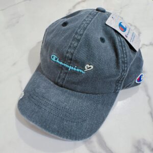 CHAMPION 單寧小愛心棒球帽 黑