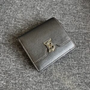荔枝牛皮TB對開短夾 黑