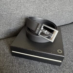 MONTBLANC 萬寶龍 腰帶 黑 120cm