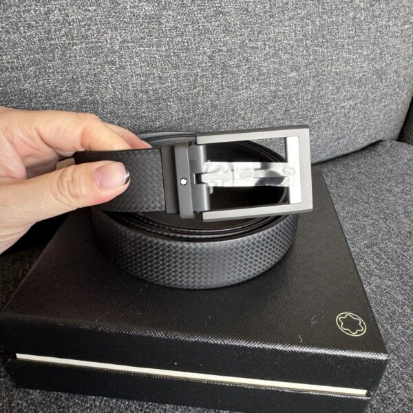 MONTBLANC 萬寶龍 腰帶 黑 120cm：圖片 2