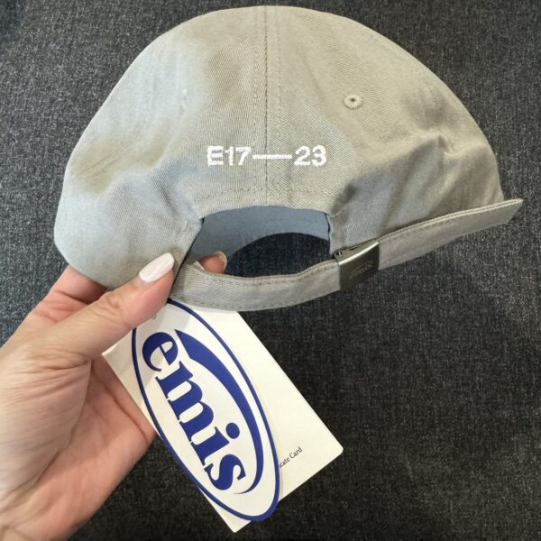 emis 超人氣棒球帽 橢圓標灰：圖片 2