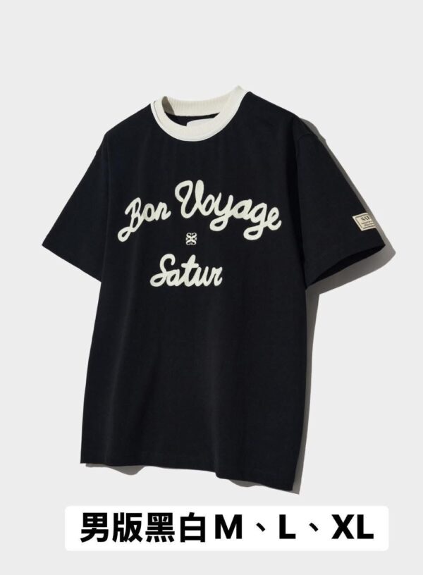 SATUR 針織領法式立體LOGO短TEE：圖片 8