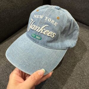 MLB 1903復古丹寧草寫棒球帽 單寧藍