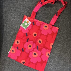 marimekko 日本限定🇯🇵 新款Mini Unikko經典花花mini托特包 十二月限定月份色 聖誕紅