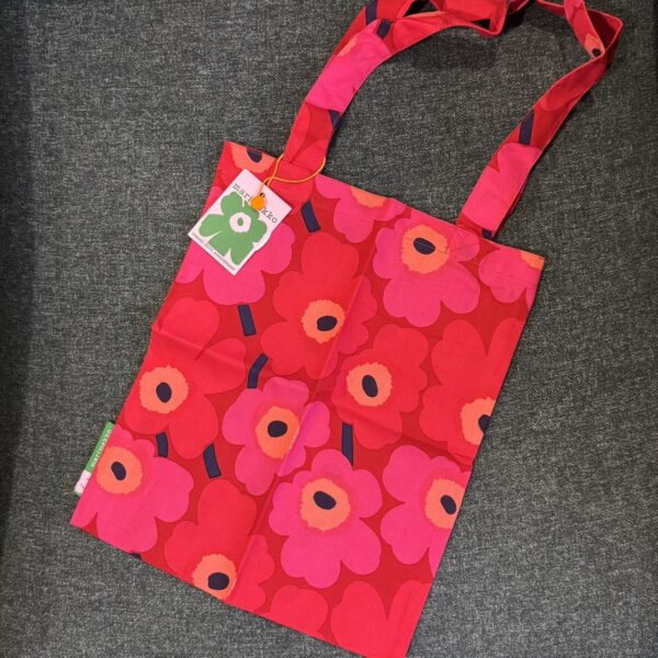 marimekko 日本限定🇯🇵 新款Mini Unikko經典花花mini托特包 十二月限定月份色 聖誕紅