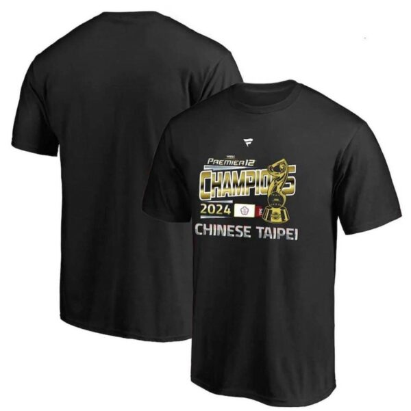 2024 WBSC Premier 12 CHAMPIONS TEE  台灣隊12強冠軍金牌紀念T恤
