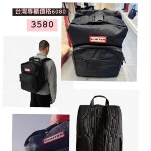 HUNTER 超人氣Pioneer尼龍大扣環防水後背包《大款》 黑