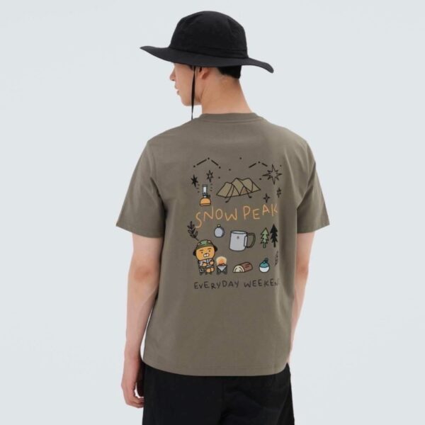 日本知名質感登山品牌 SNOW PEAK X 카카오프렌즈 KAKAO FRIENDS KAKAO聯名款 露營短TEE《成人版》：圖片 4