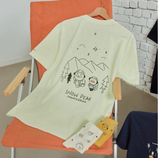日本知名質感登山品牌 SNOW PEAK X 카카오프렌즈 KAKAO FRIENDS KAKAO聯名款 登山短TEE《成人版》：圖片 2