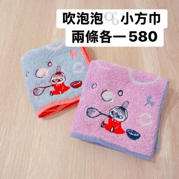 MOOMIN 吹泡泡小方巾2入組