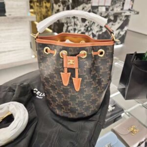 Store 623 新款凱旋門老花mini水桶包 咖啡