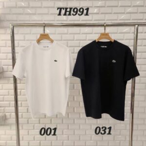 LACOSTE 經典鱷魚LOGO涼感短TEE 《男版》TH991 黑 白