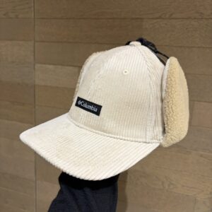 Store 126 Columbia 燈芯絨內裏毛毛蓋耳飛行帽 白拼米