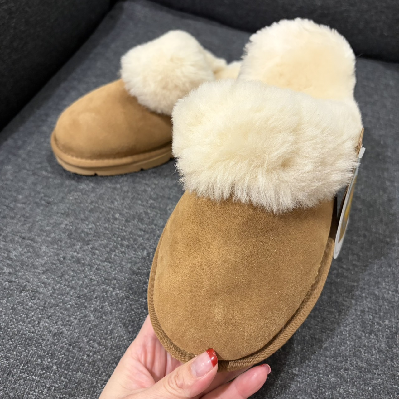 澳洲知名雪靴品牌 JUMBO UGG 毛毛拖鞋 栗子色 歐碼38 3 澳洲知名雪靴品牌 JUMBO UGG 毛毛拖鞋 栗子色 歐碼38:圖片 3